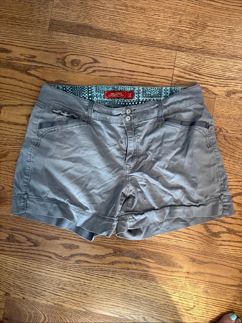Casual Gray Women's  Shorts